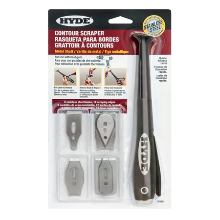 Hyde Long Neck Metal Contour Scraper 10460