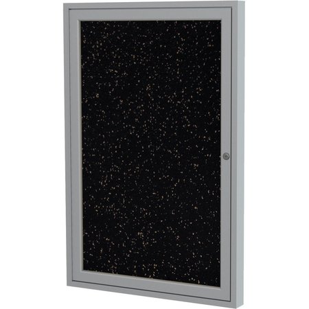 GHENT Enclosed Rubber Bulletin Board 36"x30", 1 Door PA13630TR-TN