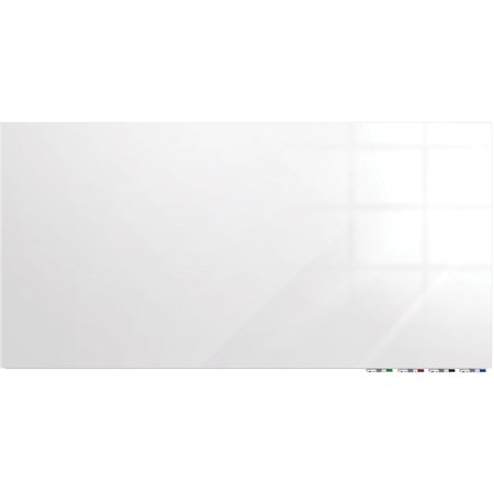 GHENT 36"x48" Magnetic Glass Dry Erase Board, White, Dry Erase Height: 48" ARIASM34WH