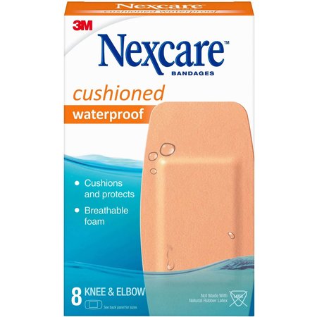 NEXCARE Knee/Elbow Waterproof Bandages, PK6 MMM52208CB