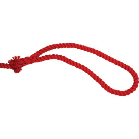 CHAMPION SPORTS Tug of War Rope, 75ft, Red, Looped TWR75