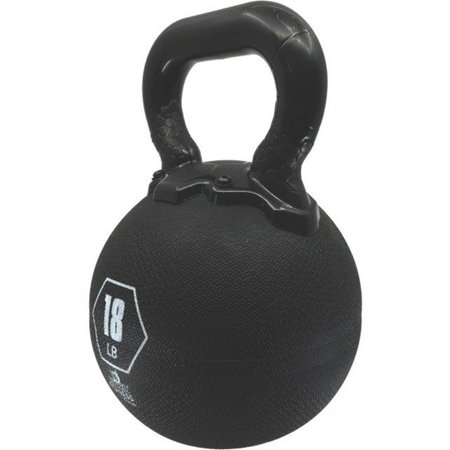 CHAMPION SPORTS Durable Rhino Kettle Bell, Yellow, 18lb RKB18