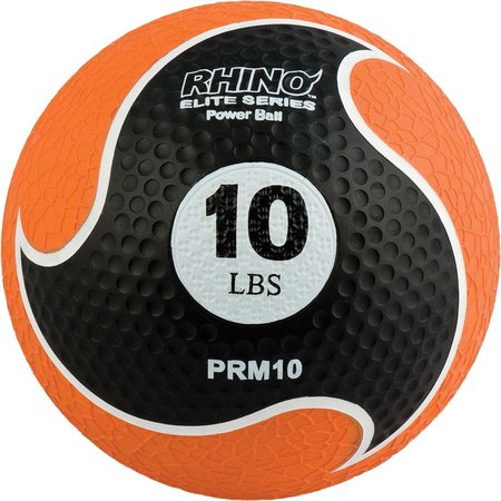 CHAMPION SPORTS Rhino Elite Medicine Ball, 10lb, Orange PRM10
