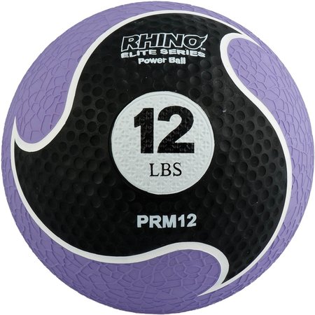 Champion Sports Rhino Elite Medicine Ball, 12lb, Purple PRM12