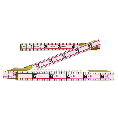 CRESCENT LUFKIN 5/8" X 6' Red End® Engineer's Scale Wood Rule 1066DN