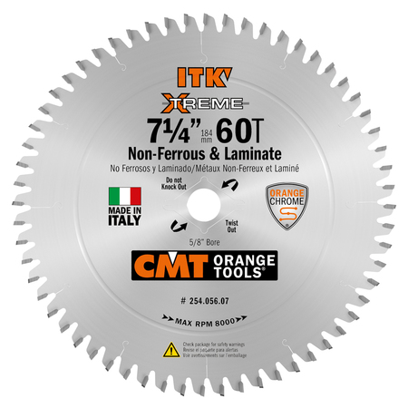 CMT 7-1/4" ITK Non-Frrs/Melamne Saw Blade 254.056.07