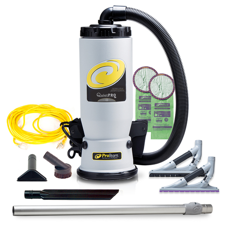 Proteam Backpack Vacuum, 6 qt., ProBlade Hard Surface/Carpet Floor Tool Kit 107609