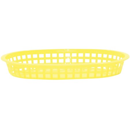 TABLECRAFT Chicago Platter Basket, Yellow, PK12 1076Y