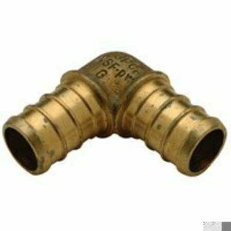 Zurn Elbow, 90 deg., Low Lead Brass, 1/2" Tube QQE33GX