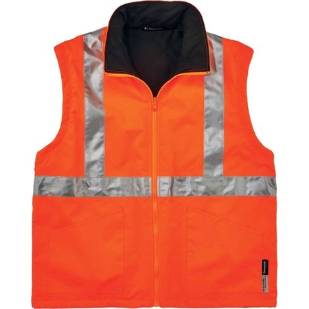 Glowear By Ergodyne Medium Insulated Hooded Jacket, Orange 8385