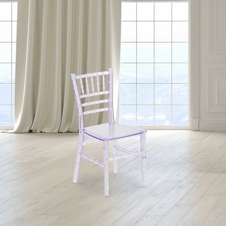 Flash Furniture Kids Crystal Transparent Chiavari Chair, PK10 10-LE-L-7K-CL-GG