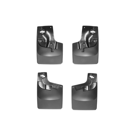 WEATHERTECH No Drill Mud Flaps, Black, 110052-120052 110052-120052