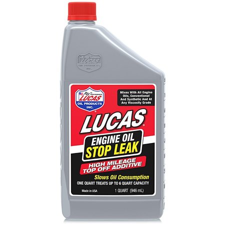 Lucas Oil Engine Oil Stop Leak Top Off Addit, PK12 11100