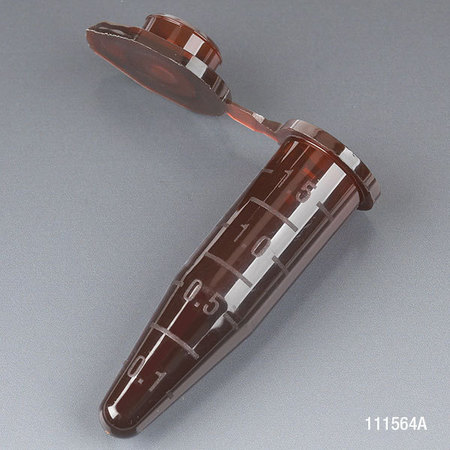 GLOBE SCIENTIFIC Microcentrifuge Tube, 1.5mL Pp, PK500 111564A