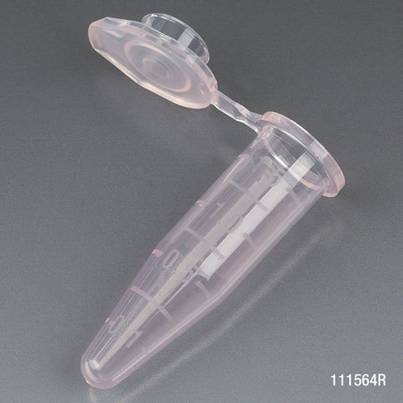 GLOBE SCIENTIFIC Microcentrifuge Tube, 1.5mL Pp, PK500 111564R