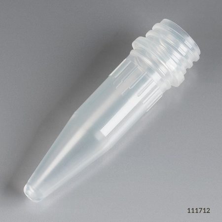 GLOBE SCIENTIFIC Microtube, 1.5mL, Pp, PK1000 111712