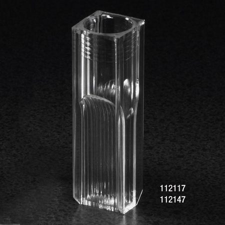 GLOBE SCIENTIFIC Cuvette, Semi-Micro, 2.9mL Uv, PK500 112147