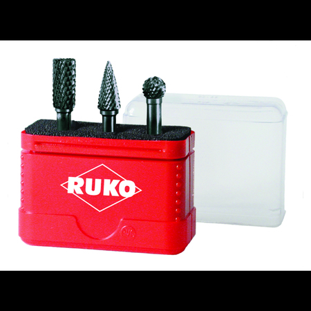 RUKO TC Rotary Bit Set, 3PCS 116001US