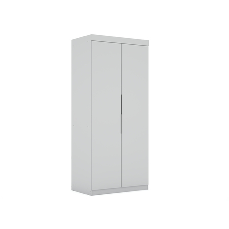 MANHATTAN COMFORT Sectional Armoire Wardrobe Closet, Drawer 116GMC