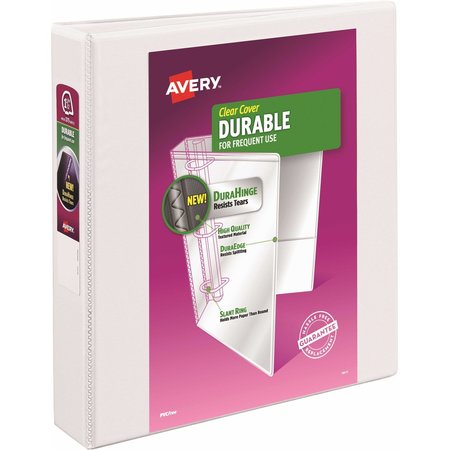 AVERY Binder, Durable View, Slant Rings, 1.5", Wht 17022