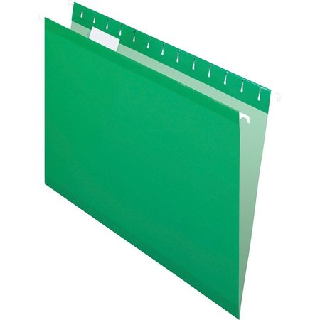 Zoro Select Hanging File Folders, Bright Green, PK25 PFX415215BGR