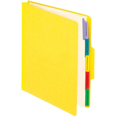 Zoro Select File Folders 8-1/2" x 11", 1/3-Cut Tab, Yellow,  PFXSER1YEL