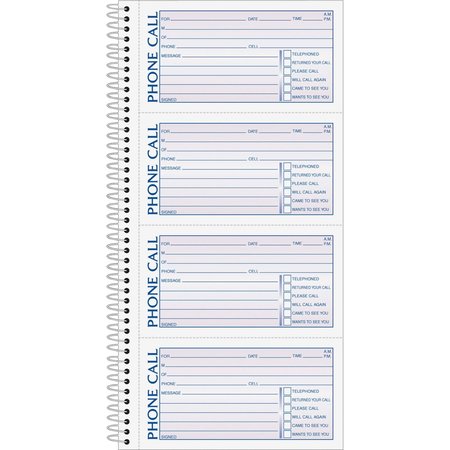TOPS Phone Message Book, 5-1/2" x 11" 4003