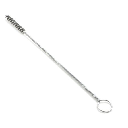 BRUSH RESEARCH MANUFACTURING Oil Gallery Brush, .750" Dia., .006 CS, 3" Brush Part, 12" Overall Length, With Ring Handle 6C