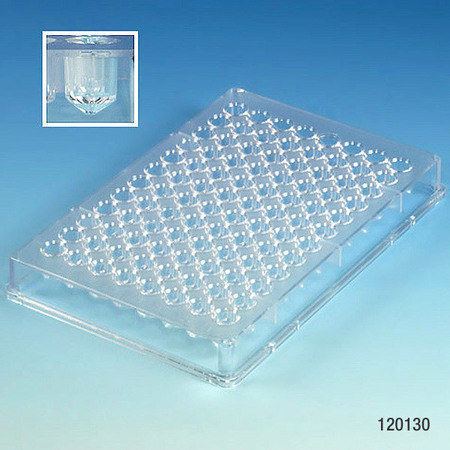 Globe Scientific Microtest Plate, 96 Well, Ps, PK50 120130