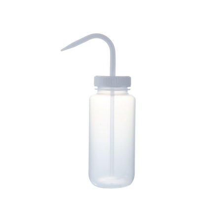 HEATHROW SCIENTIFIC Wash Bottle, Color Coded, Wide, Clr/Wht, PK6 HS120245