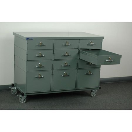 Stackbin Three Wide, Mobile Drawer Unit 4-3M4724-3RD