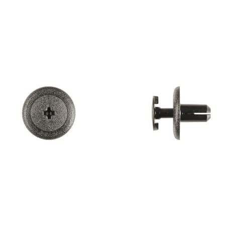 DISCO Blk Nyln Phllp Screw Ret 7mm Hole Size 11mm Stem L PK15 12078PK