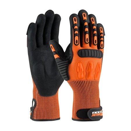 MAXIMUM SAFETY Cut Resistant Impact Coated Gloves, A4 Cut Level, Nitrile, XL, 1 PR 120-5150/XL