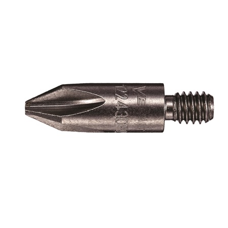 VEGA Phillips 2 12-24 Threaded Bit x 1-3/16 122430P2X