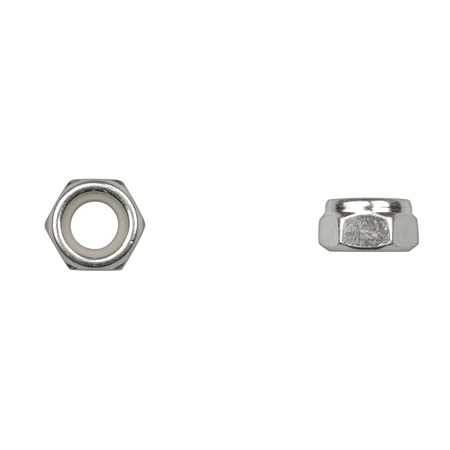 DISCO Nylon Insert Lock Nut, M10-1.50, Bright Zinc Plated 12249PK