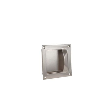 TRIMCO Square Flush Pull Back to Back Mounting Satin Stainless Steel 5"x5" 1111B-BTB.630