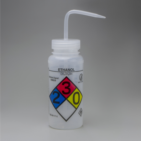 Bel-Art Bel-Art GHS Labeled Safety-Vented Ethanol Wash Bottle: 500ml, 4/PK F12416-0019