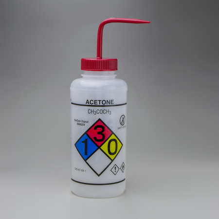 Bel-Art Bel-Art GHS Labeled Safety-Vented Acetone Wash Bottle: 1000ml, 2/PK F12432-0001