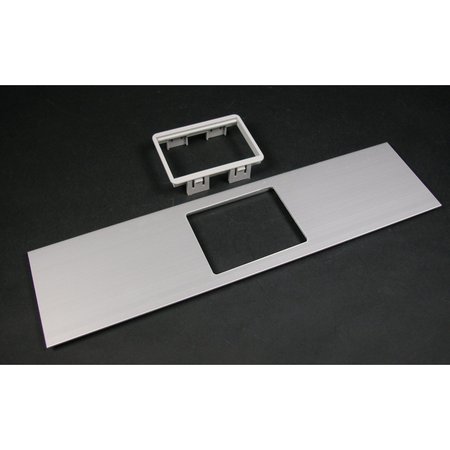 WIREMOLD Mini Adapter Cover Plate, Gray, Aluminum ALA-MAB