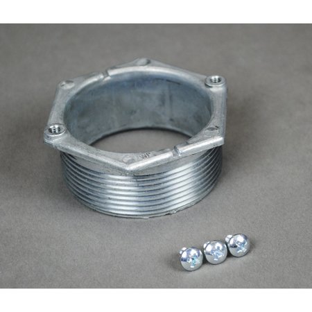 WIREMOLD Locking Nipple, Gray, Aluminum 1124L-1
