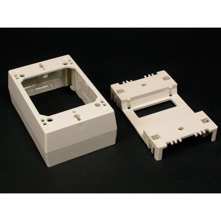 WIREMOLD Extra Deep Box Fitting, Ivory, PVC 2348D