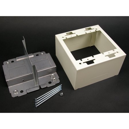 WIREMOLD Divided Box Fitting, Ivory, Steel V2444D-2N
