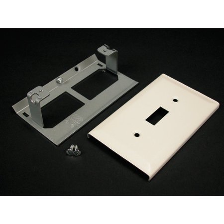 WIREMOLD Switch Cover Fitting, Gray, Steel G3040CE