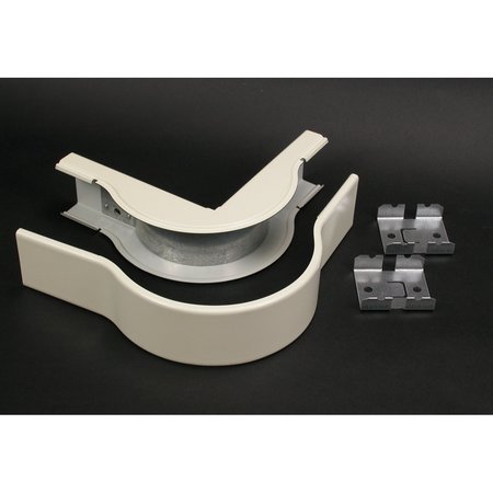 WIREMOLD External Elbow Fitting, Ivory, Steel V2418FO