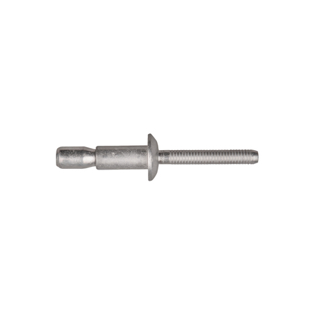 DISCO All Stl High Strength Rivets 1/4" Dia 5, Domed Head, 1/4 in Dia., Steel Body 12813PK