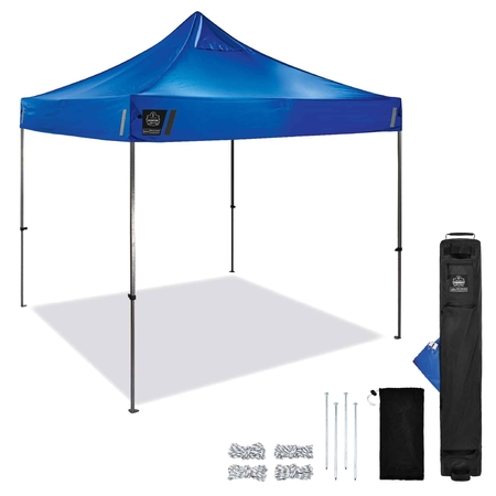Ergodyne Single Heavy-Duty Pop-Up Tent, 10 ft., Bl 6000