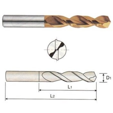 YG-1 TOOL CO Stub Screw Machine Drill, 1/4x2 1/2 Point DN514016