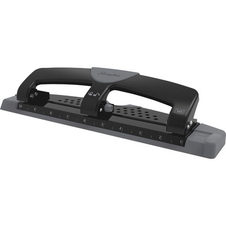 Swingline Three-Hole Paper Punch, 12 Sheets, Blk/Gry A7074134