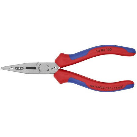 Knipex Wire Strippers, 6 1/4" 4-in-1 Electricia 13 02 160 SB
