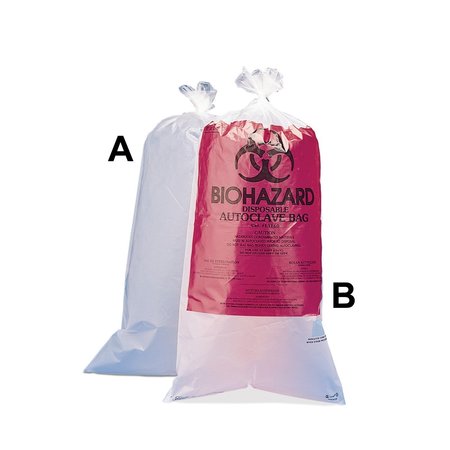 SP BEL-ART Biohazard Disposal Bags, Clear, P, PK100 F13162-0009